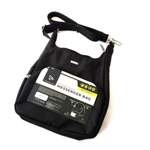 Travelon Black Anti-theft Messenger Bag Purse